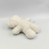 Ancienne Peluche ours blanc nez vert TIENO