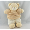 Doudou ours plume écru créme jaune blanc KALOO 