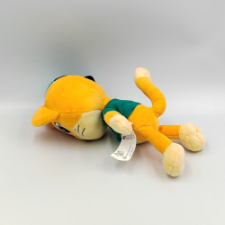 Doudou peluche musical chat orange vert Lampo Smoby