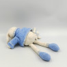 Doudou musical chien blanc gilet bleu JELLY KITTEN JELLYCAT