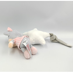 Doudou musical Minnie rose gris pois avec etoile DISNEY BABY