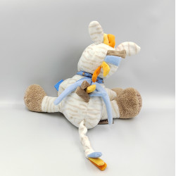 DOUDOU MUSICAL ZÉBRE BLANC BLEU RAYÉ