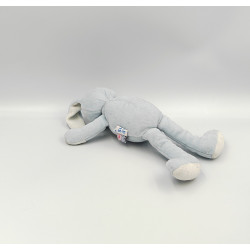 DOUDOU LAPIN BLEU BLANC SUCRE D'ORGE