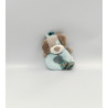 Doudou hochet chien gris bleu Gaston et Cyril NATTOU