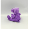 Doudou peluche publicitaire ours violet M&M'S World