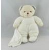 Doudou Ours blanc bleu TARTINE ET CHOCOLAT