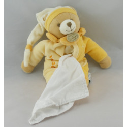 Doudou et compagnie pantin ours vert mouchoir 