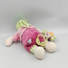 Doudou musical hippopotame rose vert Hyppo et Flo NATTOU