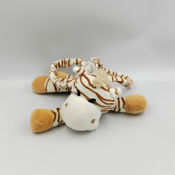 Doudou sac zébre blanc marron