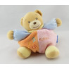 Doudou Ours patapouf orange rose vert abeille KALOO