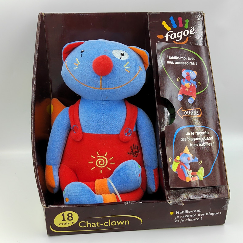 Peluche intéractive chat clown FAGOE