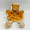 Doudou marionnette lion beige marron blanc Savane BABY NAT