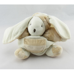 Doudou lapin boule blanc rose CMP