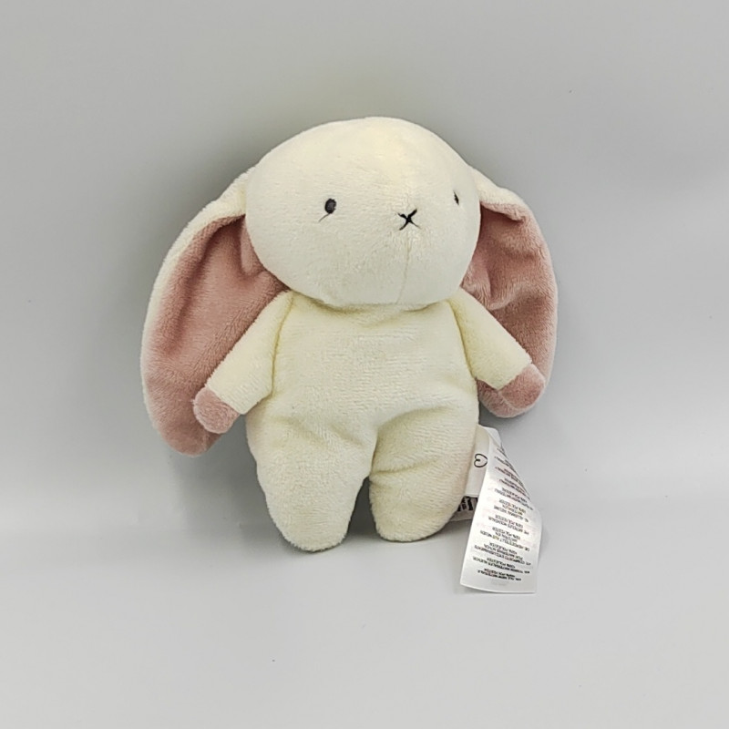 Petit doudou lapin blanc rose PRIMARK