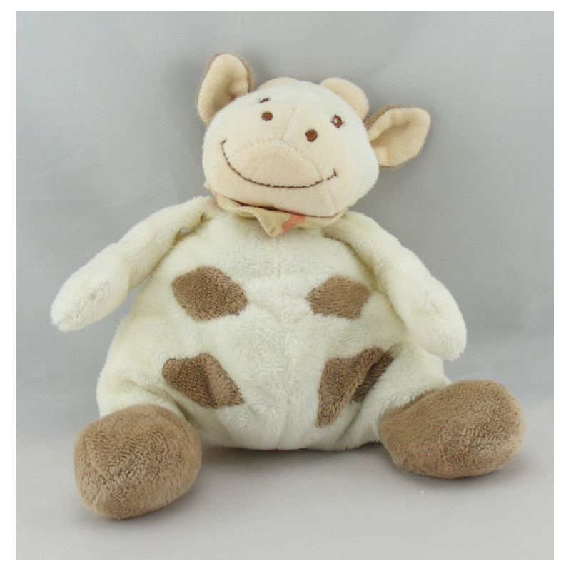 Doudou vache daisy blanche tachetée JOLLYBABY