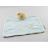 Doudou plat ours bleu foulard vert AMTOYS BENGY