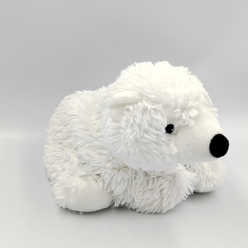 Doudou peluche micro ondable ours polaire blanc WARMIES