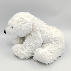 Doudou peluche micro ondable ours polaire blanc WARMIES