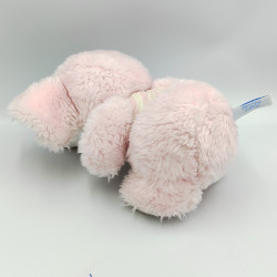Doudou peluche souris rose blanc rayé TARTINE ET CHOCOLAT