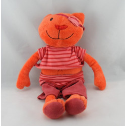 Doudou chat rouge pirate CA CREDIT AGRICOLE 40 cm 