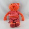 Doudou chat rouge pirate CA CREDIT AGRICOLE 40 cm 
