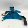 Doudou plat panthère bleu Dans la jungle MOULIN ROTY