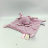 Doudou plat lapin rose cassis Lili BABY NAT