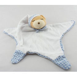 Doudou plat étoile ours blanc KALOO
