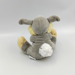 Doudou plat carré dinosaure bleu BENGY