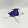 Doudou plat mouton blanc bleu rouge RAVENSBURGER