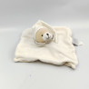 Doudou et compagnie plat ours blanc beige gris