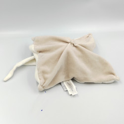 Doudou et compagnie plat ours blanc beige gris