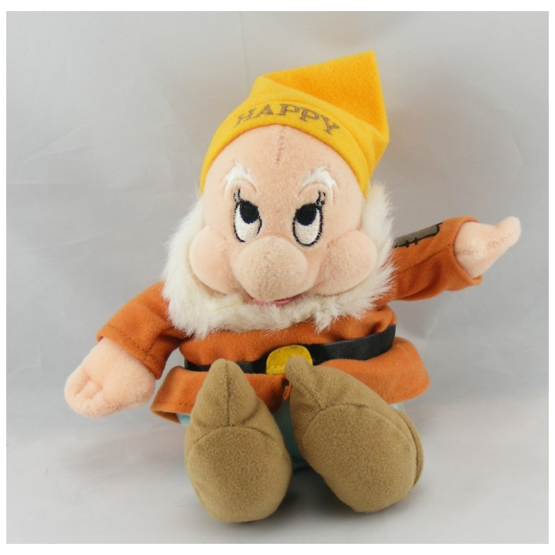 Peluche Joyeux Happy Les 7 nains Blanche neige DISNEY 