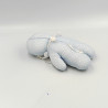 Ancien Doudou poupée chiffon bleu pois bavoir COROLLE