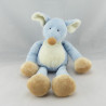 Doudou souris bleu Nicotoy 32 cm
