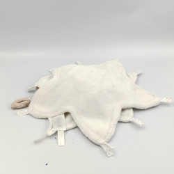 Doudou et compagnie plat étoile lapin blanc gris Céleste