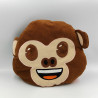 Peluche coussin tête de singe EMOJI