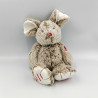 Doudou souris marron ROUGE KALOO
