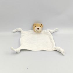 Doudou plat blanc ours dragée KALOO