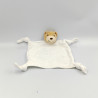 Doudou plat blanc ours dragée KALOO