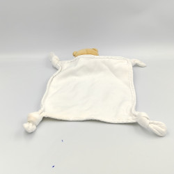 Doudou plat blanc ours dragée KALOO