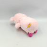 Doudou peluche cochon rose gros yeux brillant FIZZY
