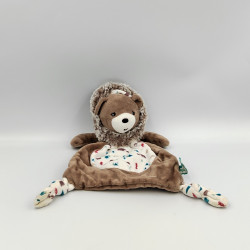 Doudou plat ours marron Gaston Filoo KALOO