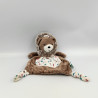 Doudou plat ours marron Gaston Filoo KALOO