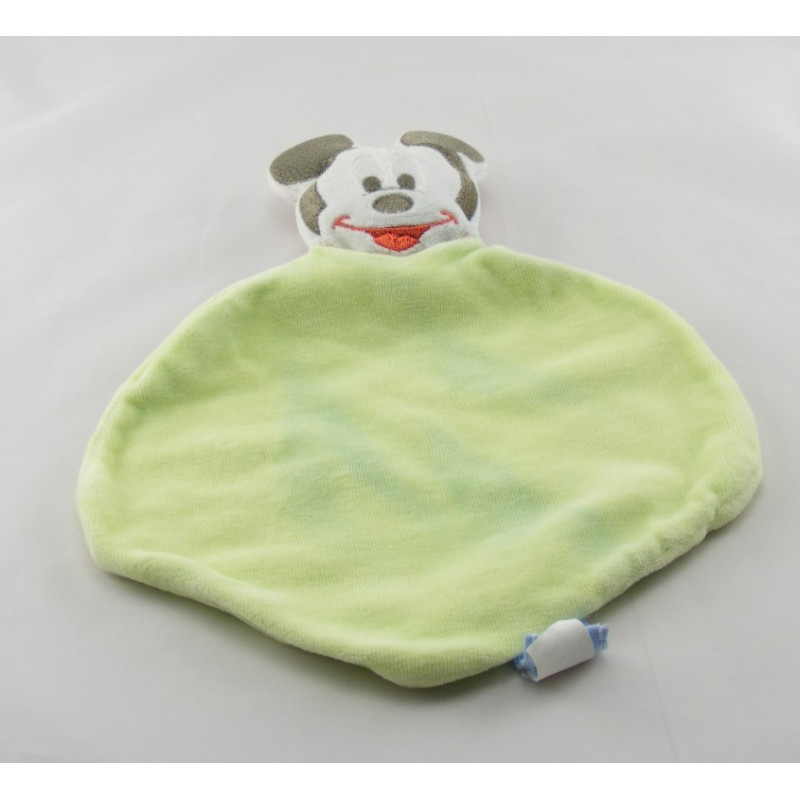 Doudou plat blanc souris MICKEY 