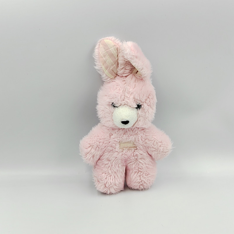 Ancien Doudou lapin rose TARTINE ET CHOCOLAT