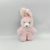 Ancien Doudou lapin rose TARTINE ET CHOCOLAT