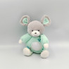 DOUDOU VEILLEUSE SOURIS GRIS VERT