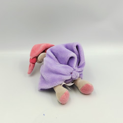 Doudou et compagnie plat souris grise rose mauve avec ours Graffitis