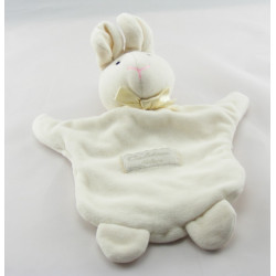 Doudou marionnette lapin blanc Calidoux Nature HISTOIRE D'OURS